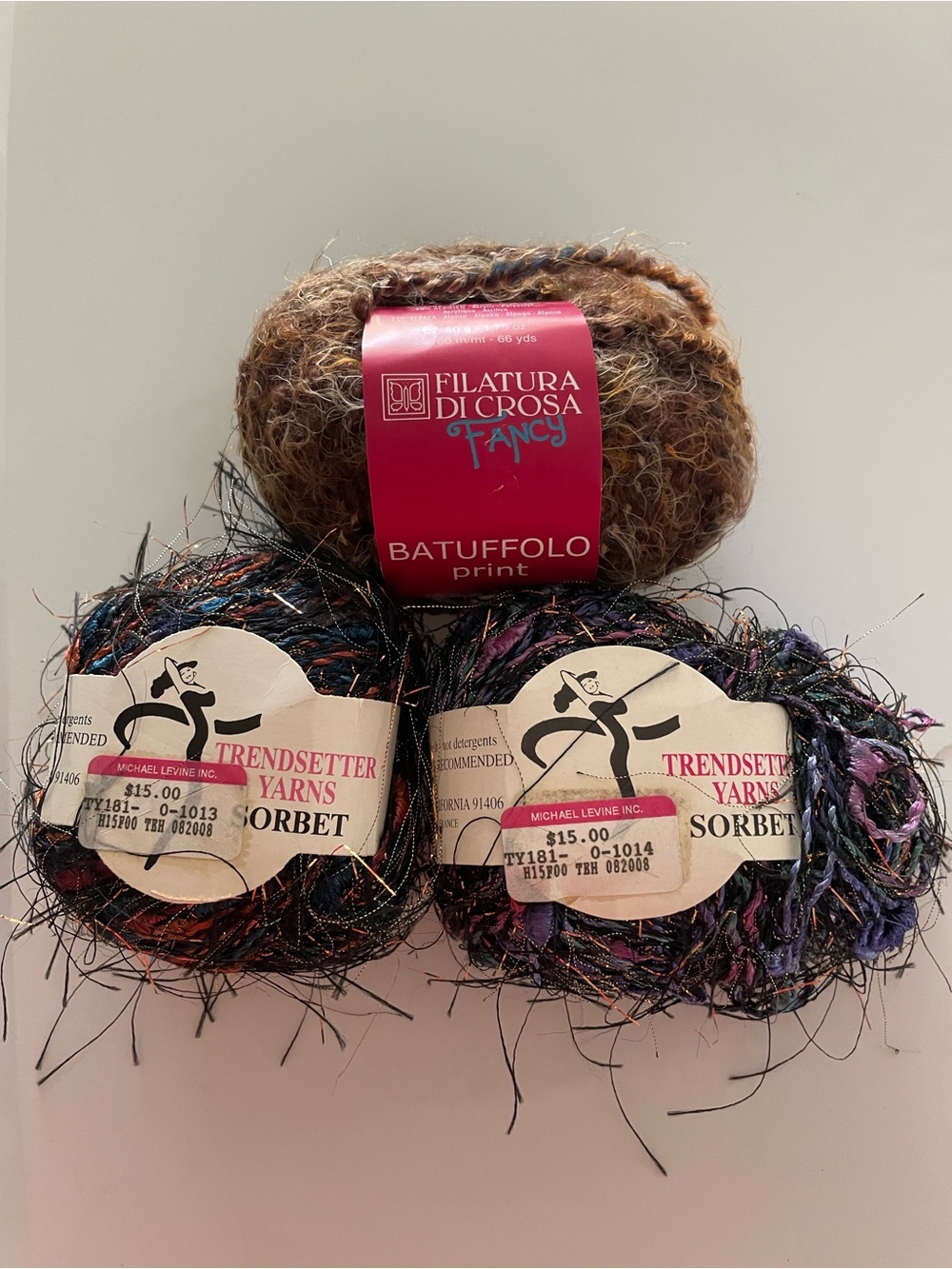 YARN!!! Trendsetter Yarns Sorbet Bundle & Filatura DiCrosa Fancy